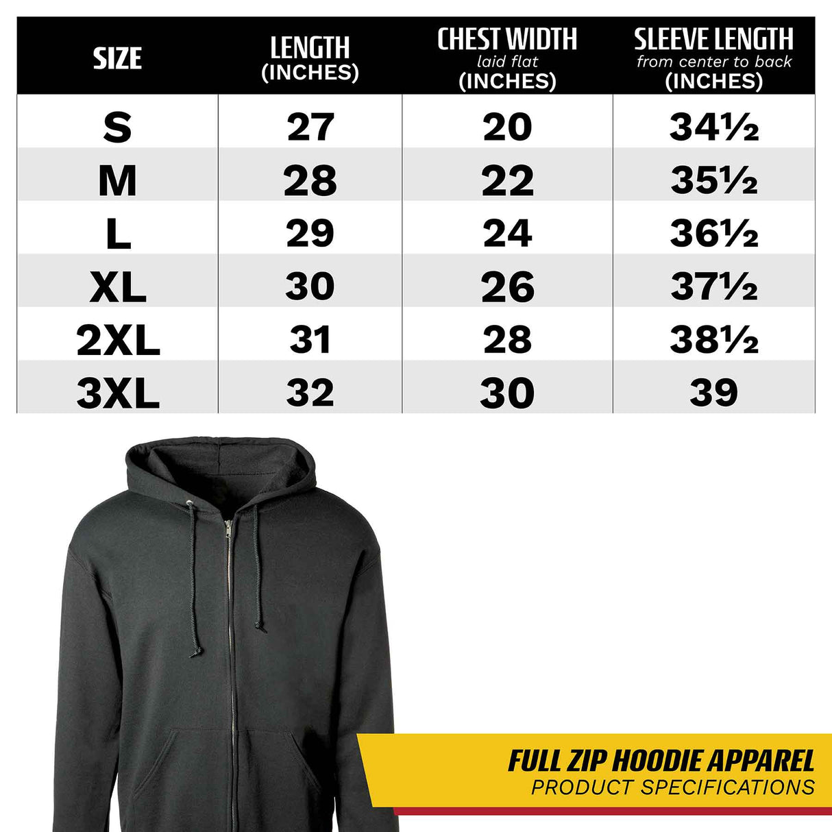 USMC Personalized MOS Embroidered Full Zip Hoodie - Black with Gray - SGT GRIT