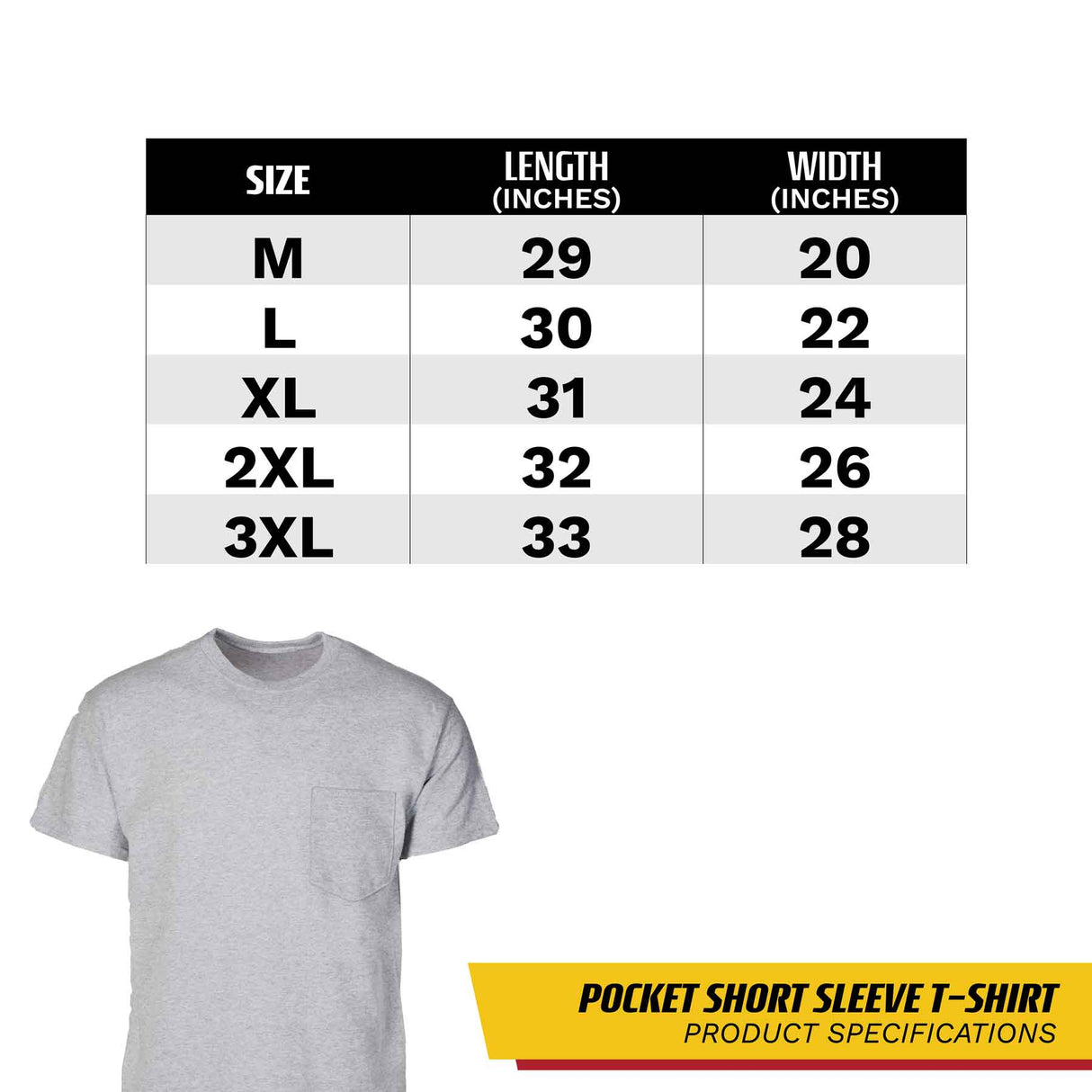 USMC Devil Dog Back With Front Pocket T-shirt, Gray EGA - SGT GRIT