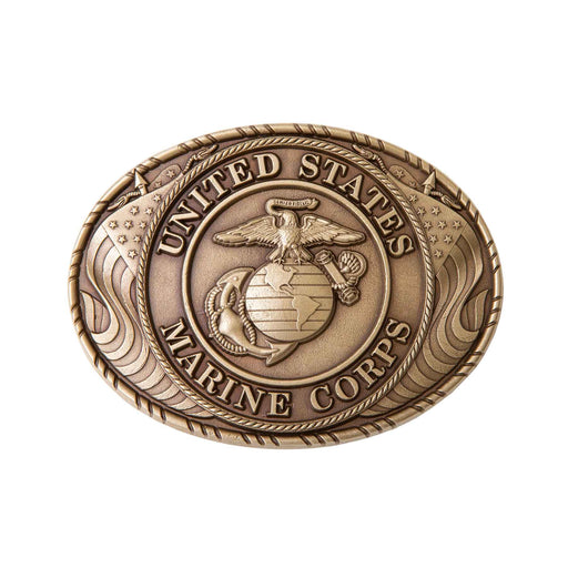 USMC Seal Brass Belt Buckle - SGT GRIT
