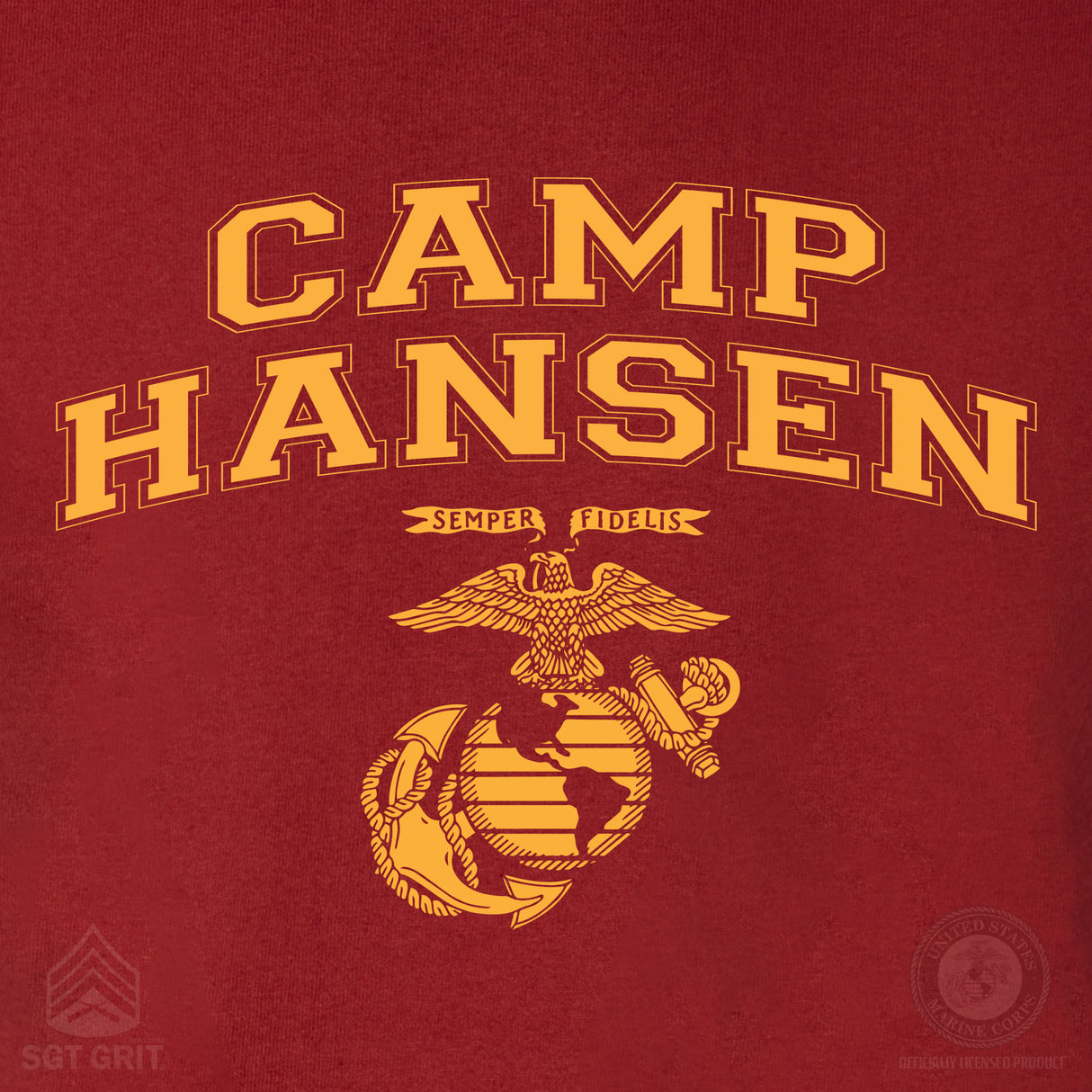 Marine Corps Base Collegiate EGA Sweatshirt - SGT GRIT