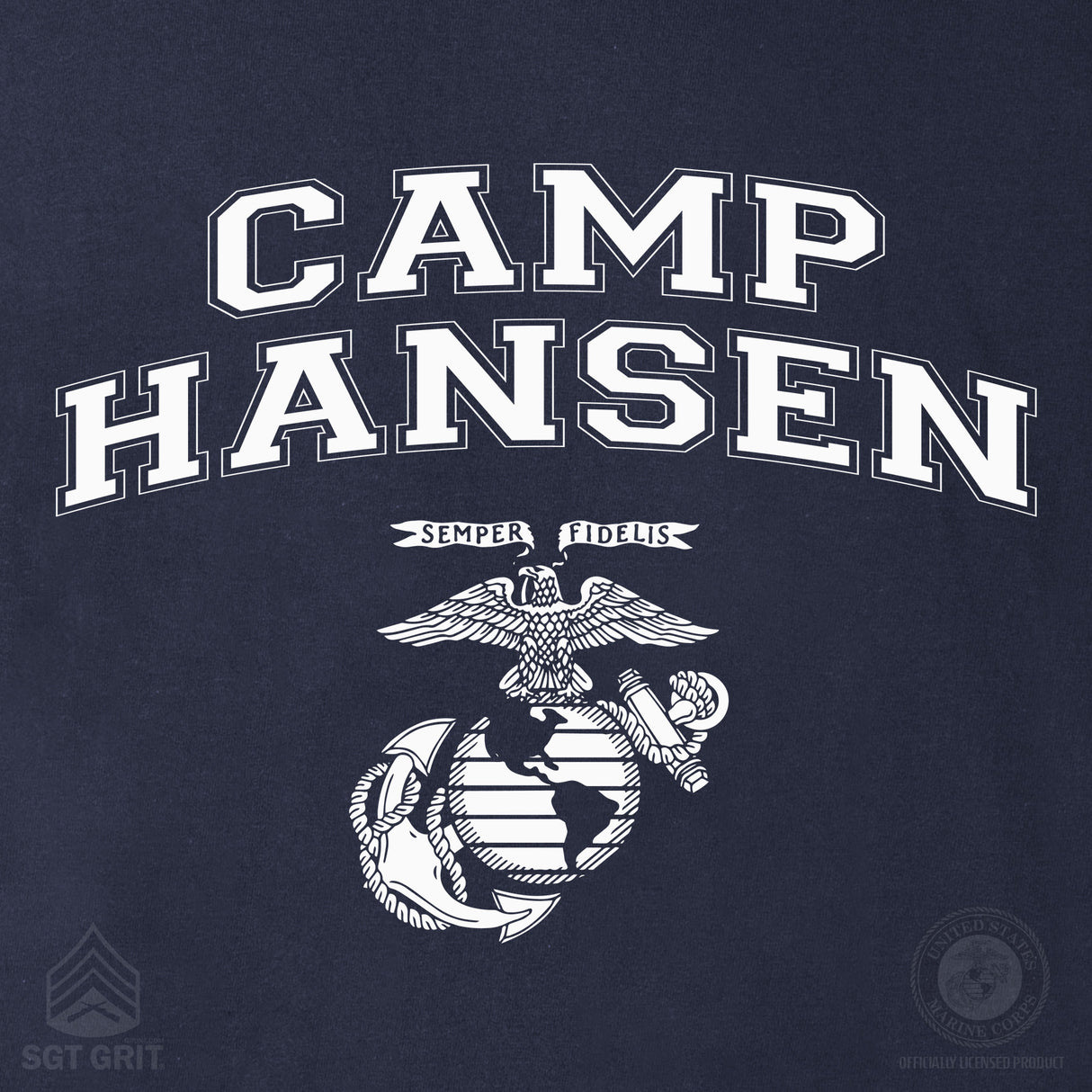 Marine Corps Base Collegiate EGA Long Sleeve T-Shirt - SGT GRIT