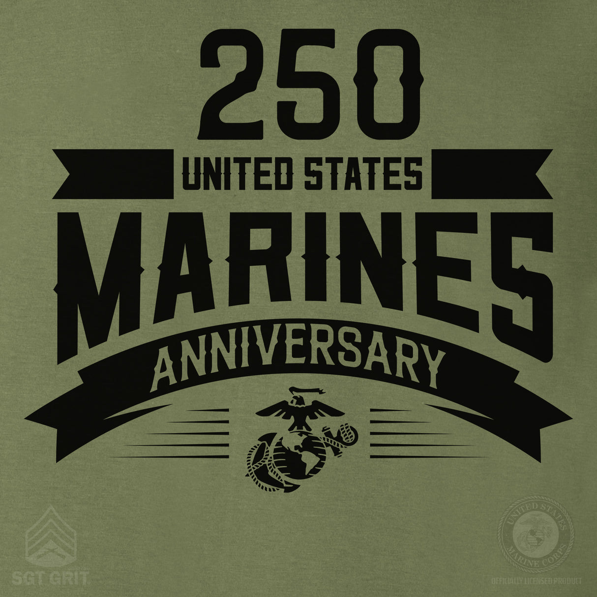 USMC 250th Anniversary Ribbon Hoodie - SGT GRIT