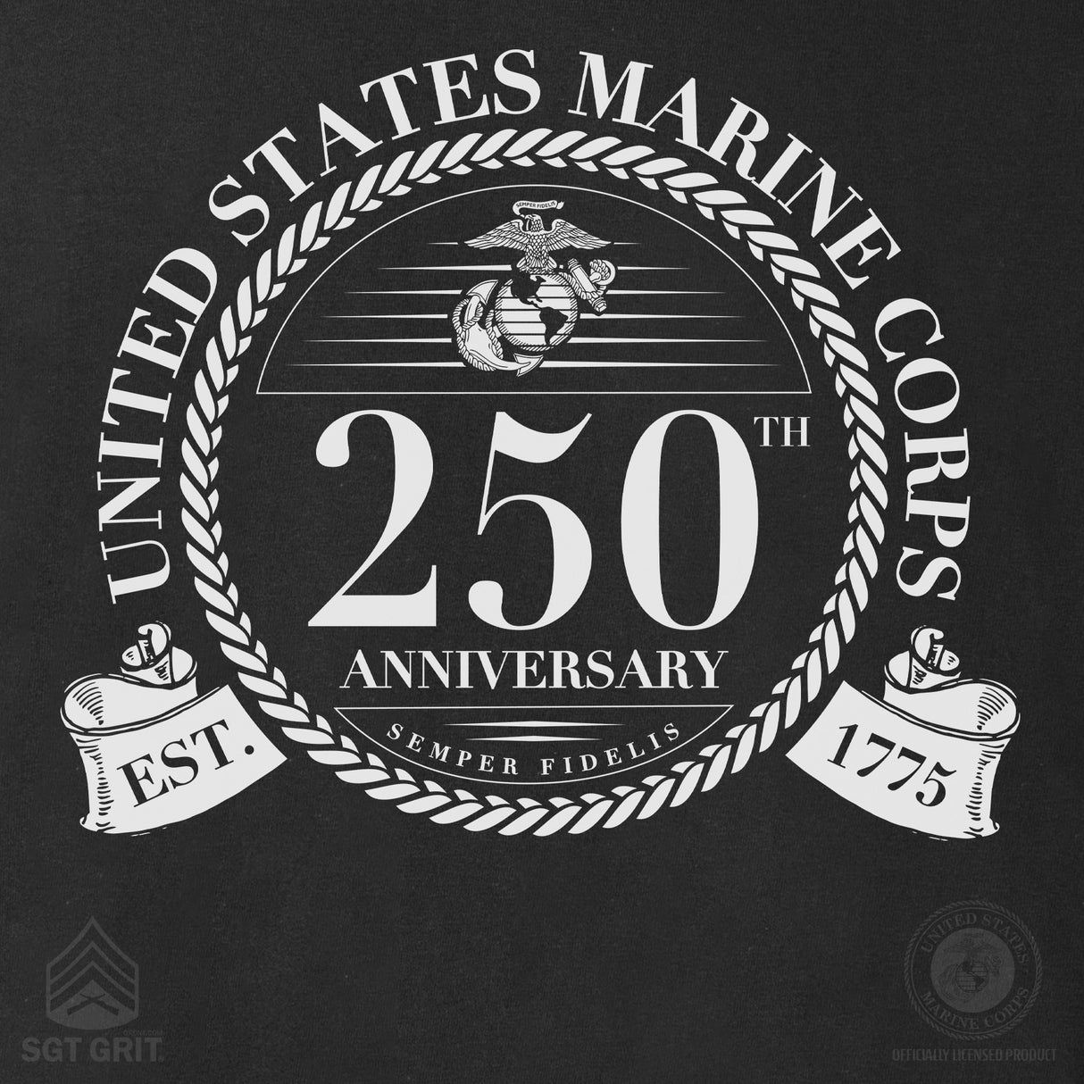 USMC 250th Anniversary Formal Hoodie - SGT GRIT