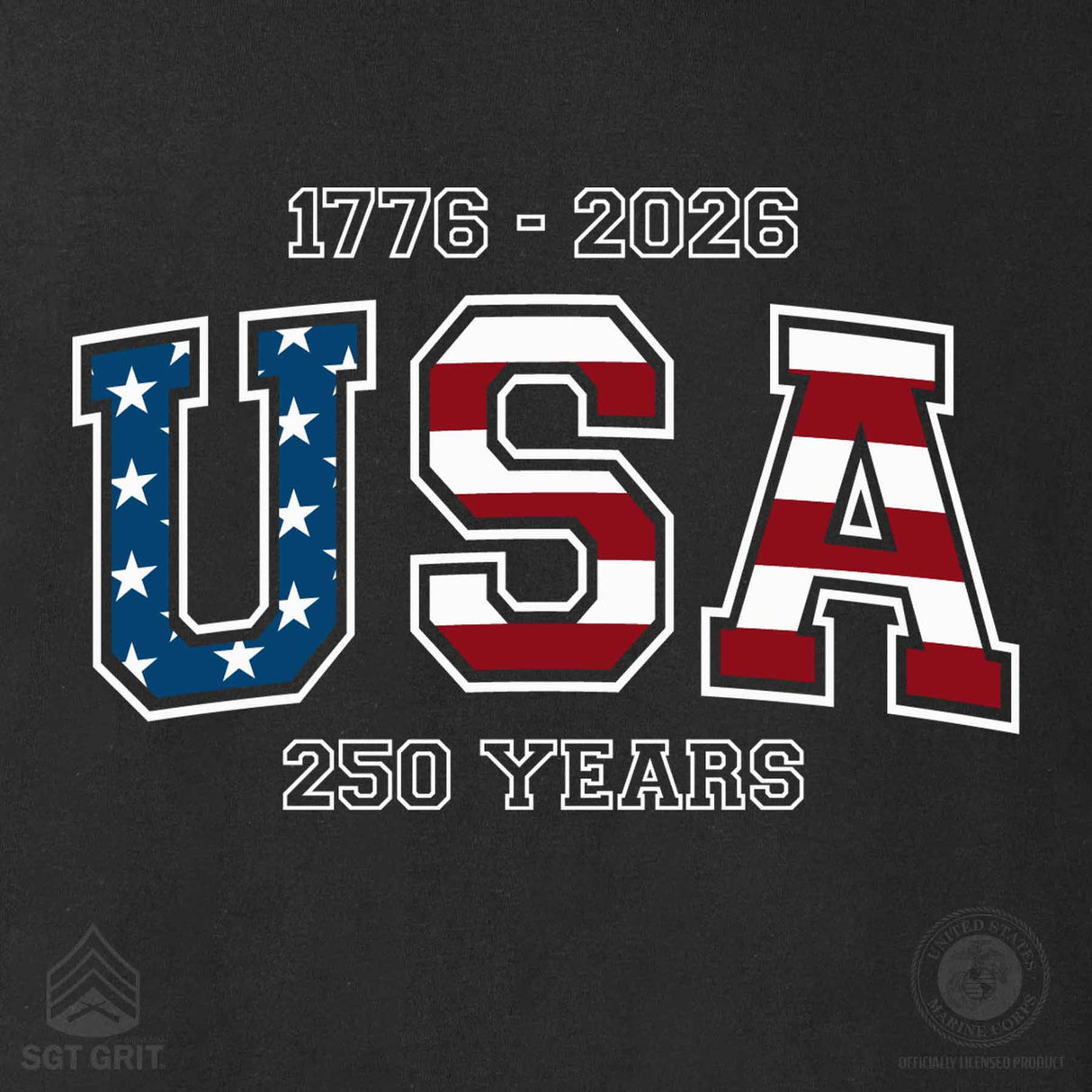 USA 250 Years Flag Hoodie - SGT GRIT