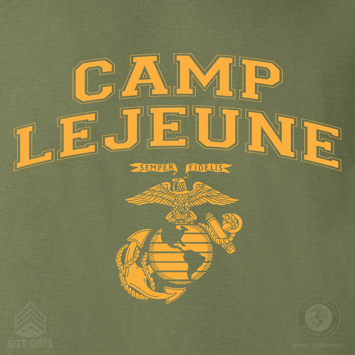 Marine Corps Base Collegiate EGA Long Sleeve T-Shirt - SGT GRIT