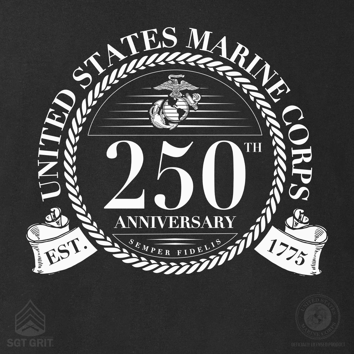 USMC 250th Anniversary Formal Long Sleeve Shirt - SGT GRIT