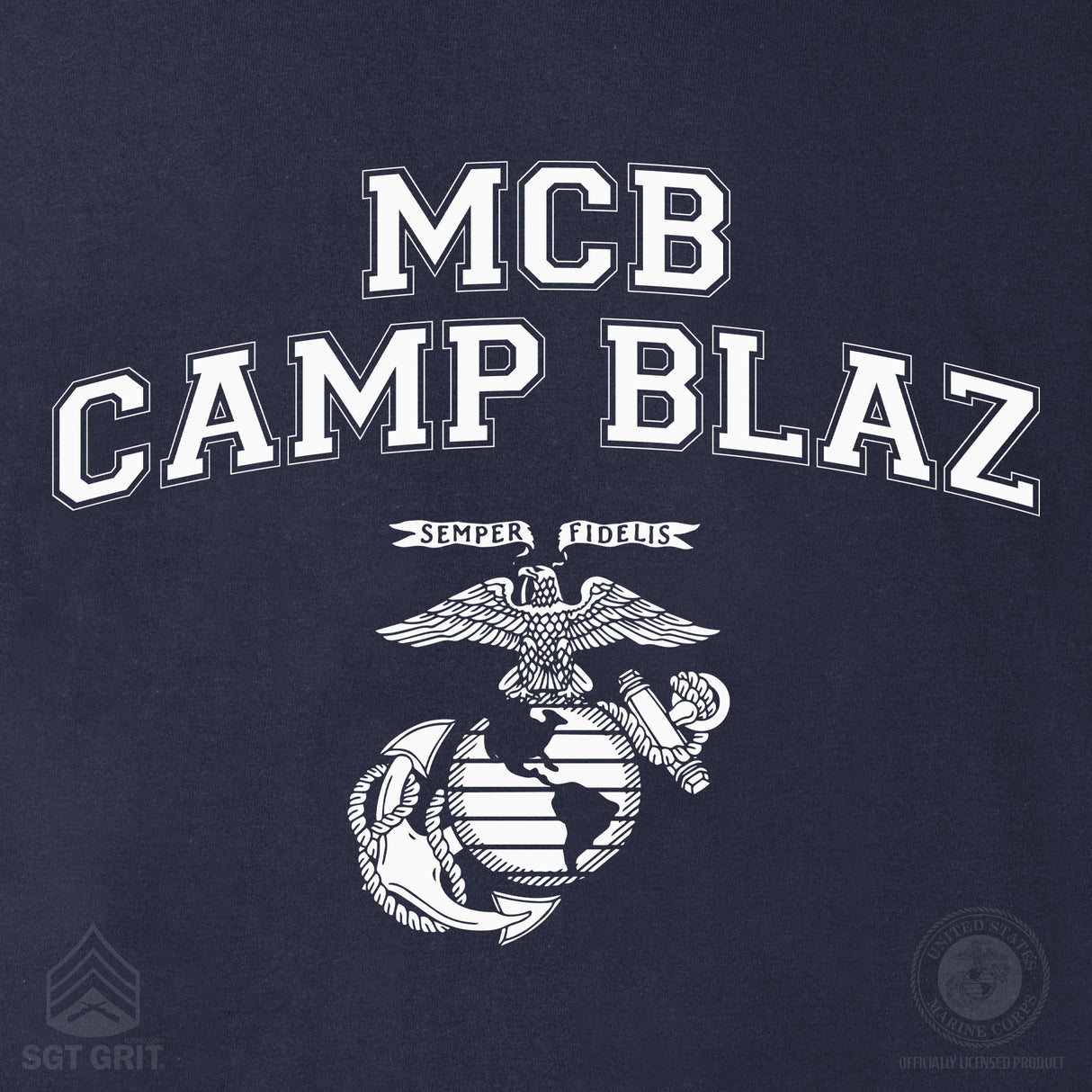 Marine Corps Base Collegiate EGA Long Sleeve T-Shirt