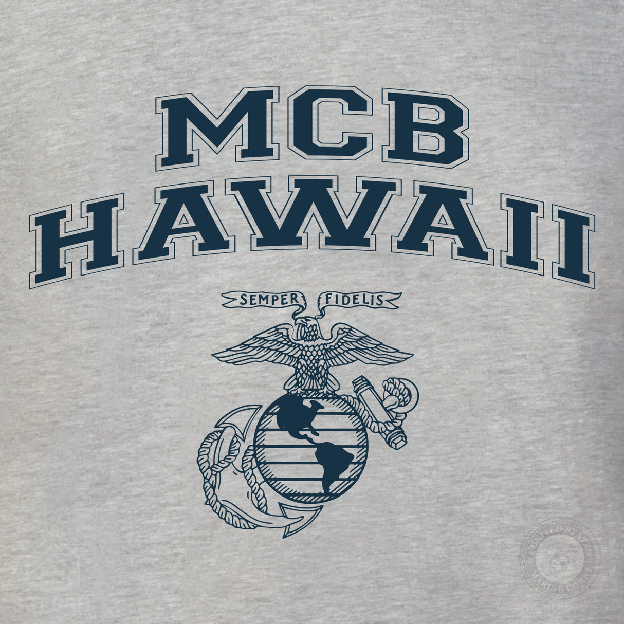 Marine Corps Base Collegiate EGA Long Sleeve T-Shirt