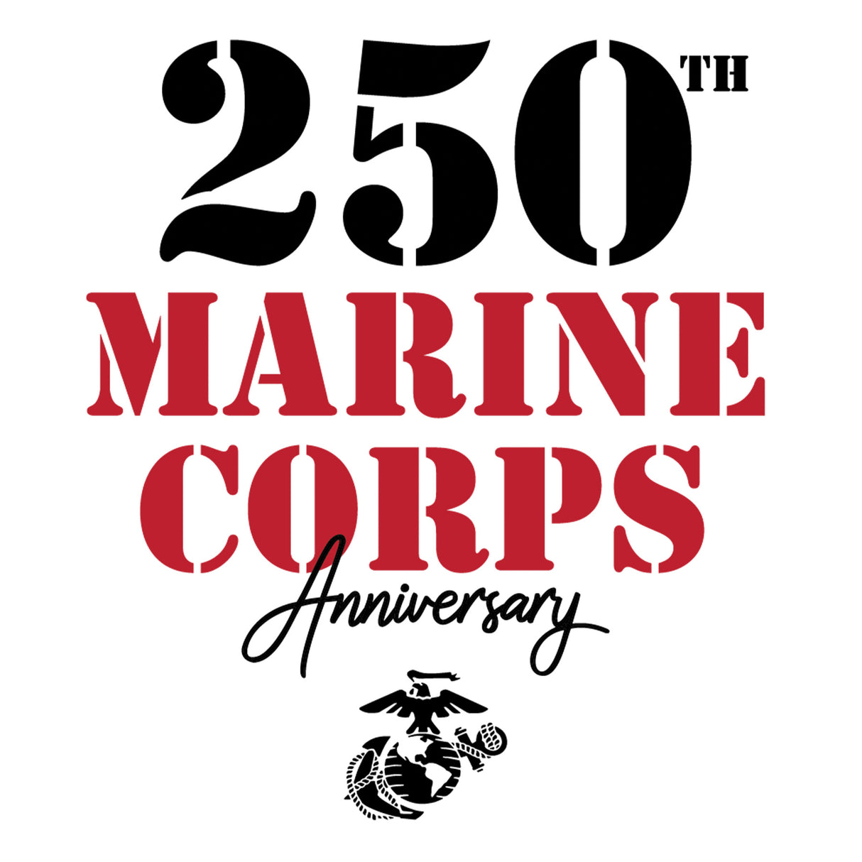 USMC 250th Anniversary Stencil Mug - SGT GRIT