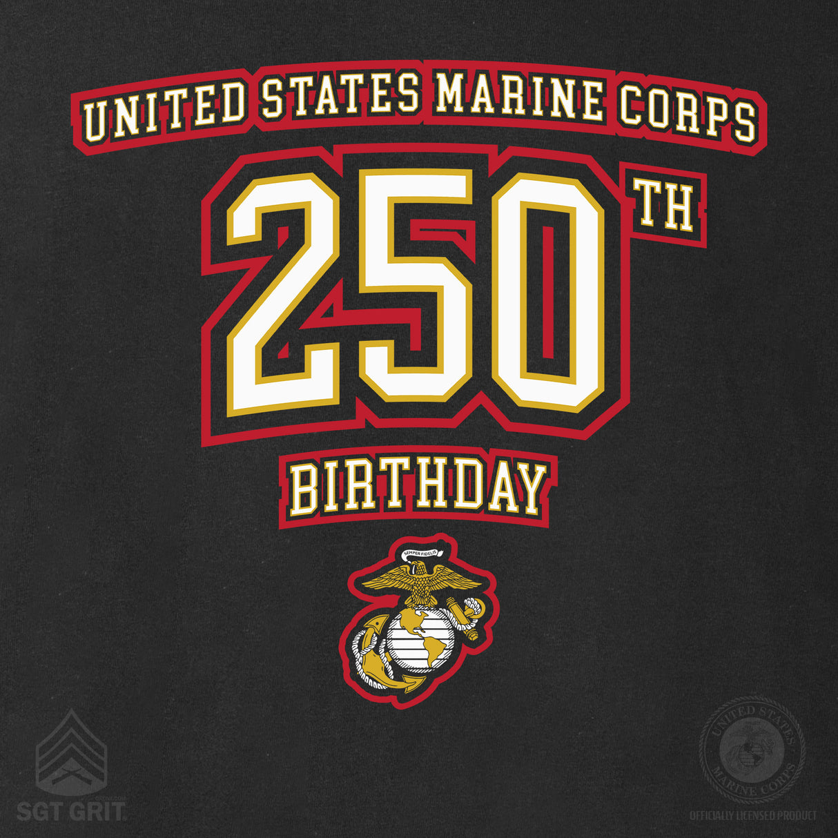 USMC 250th Birthday Athletic Sweatshirt - SGT GRIT