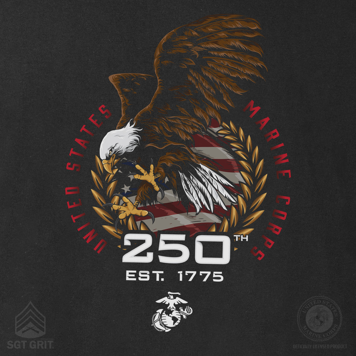USMC 250th Anniversary Eagle Sweatshirt - SGT GRIT
