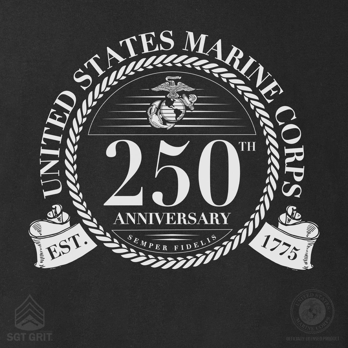 USMC 250th Anniversary Formal Sweatshirt - SGT GRIT