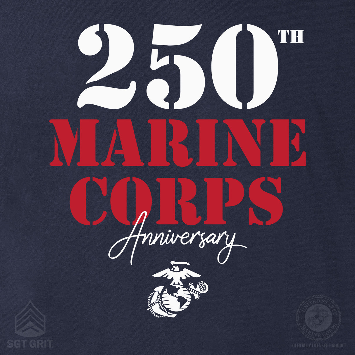 USMC 250th Anniversary Stencil Sweatshirt - SGT GRIT