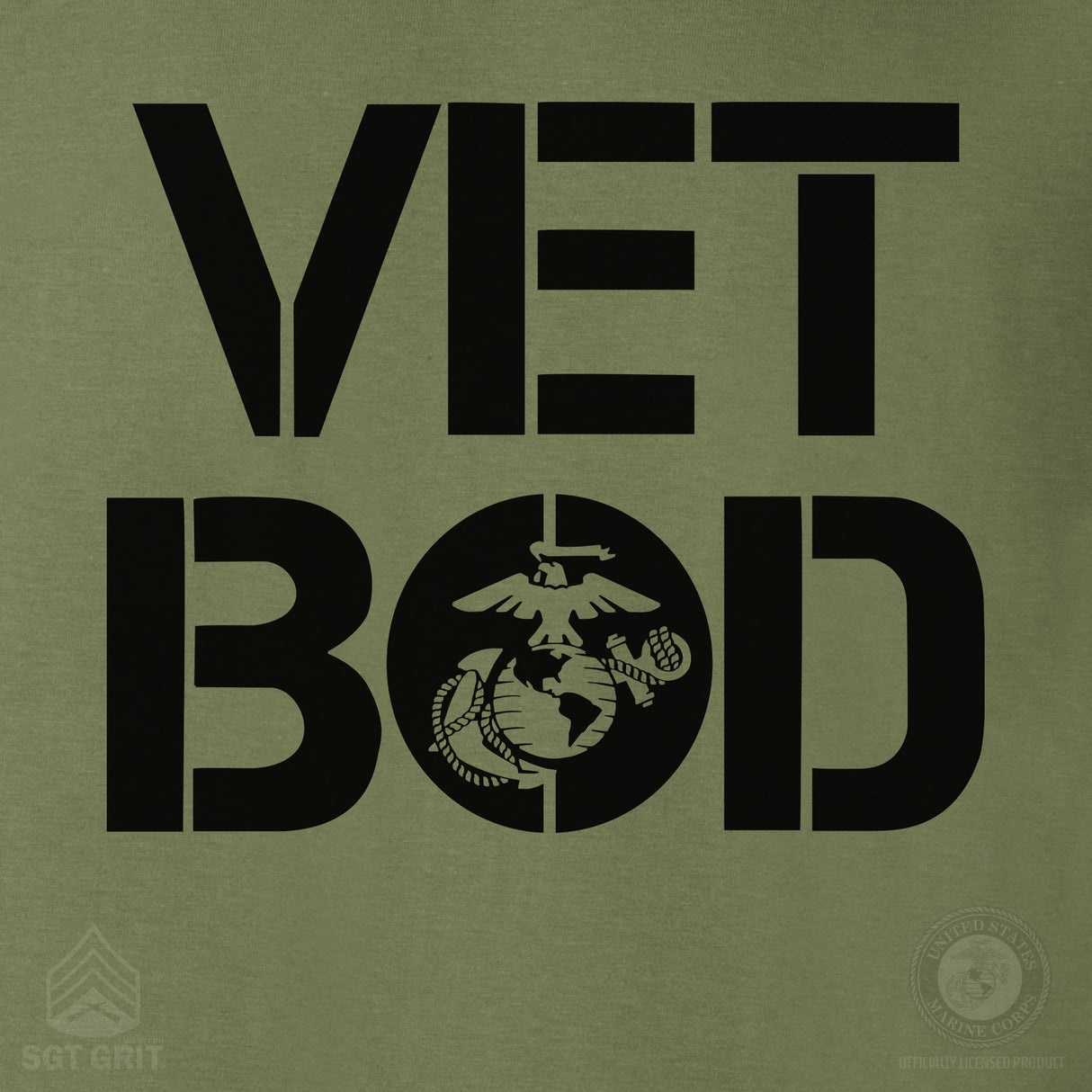Vet Bod T-Shirt- OD Green - SGT GRIT
