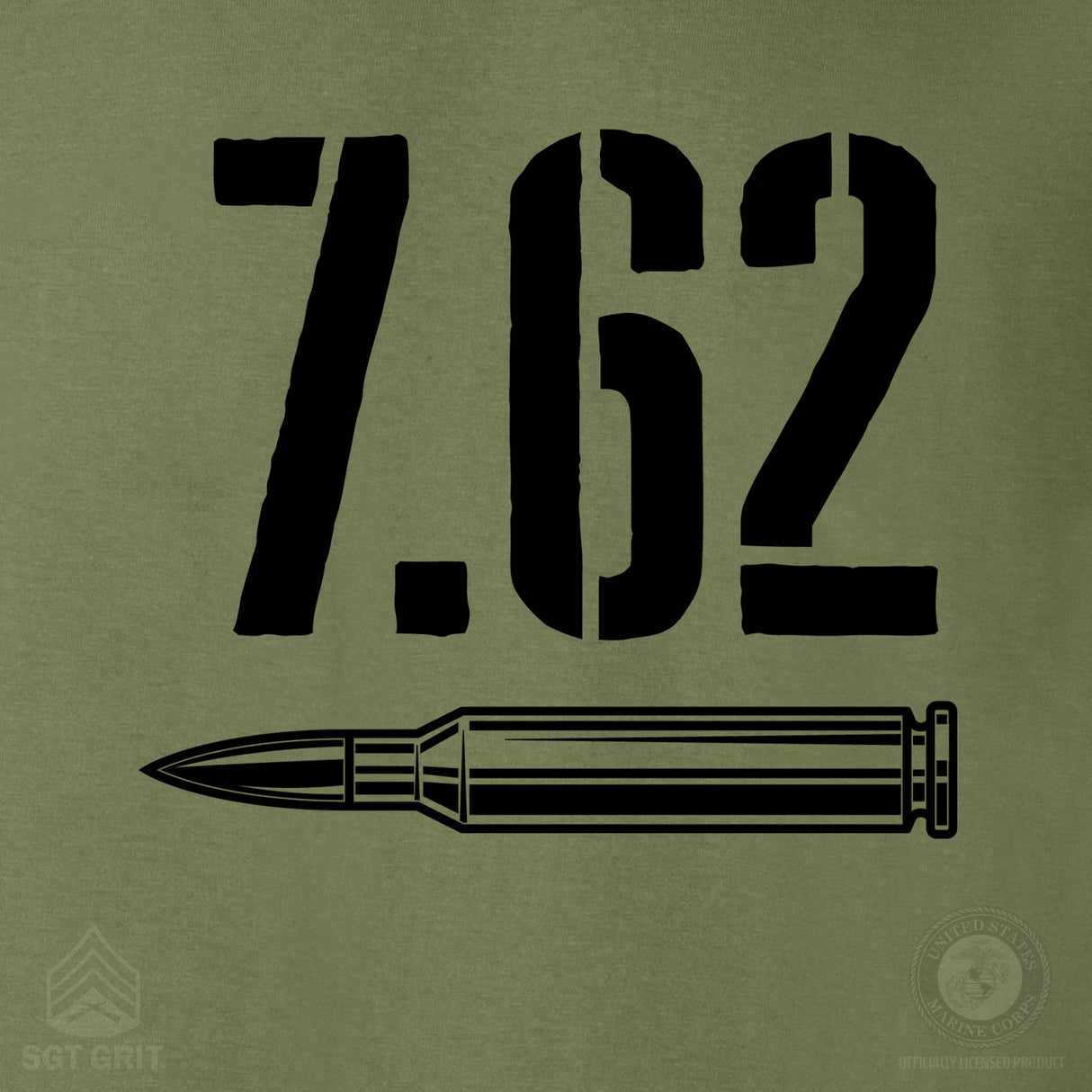 7.62 Bullet T-Shirt - SGT GRIT