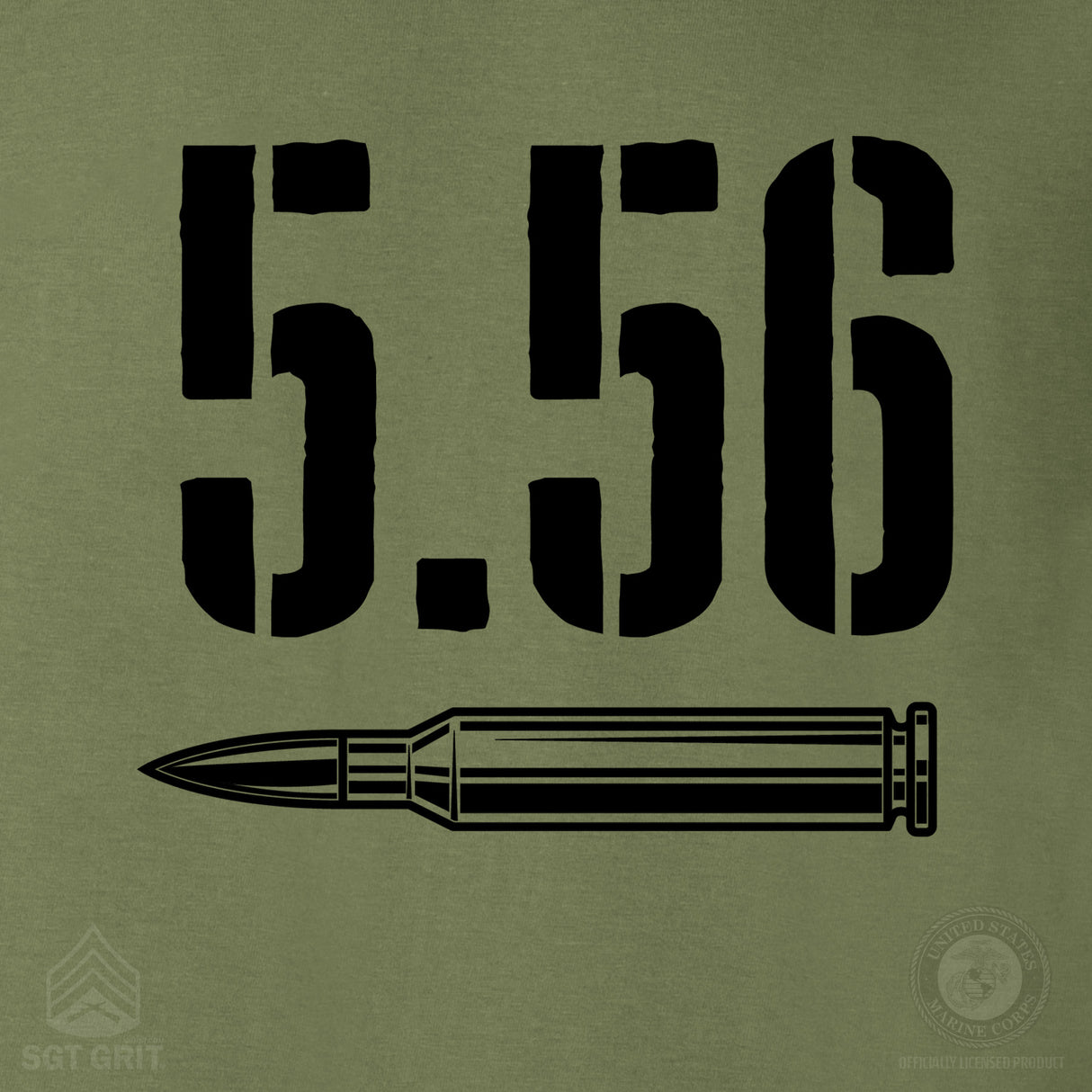 5.56 Bullet T-Shirt - SGT GRIT