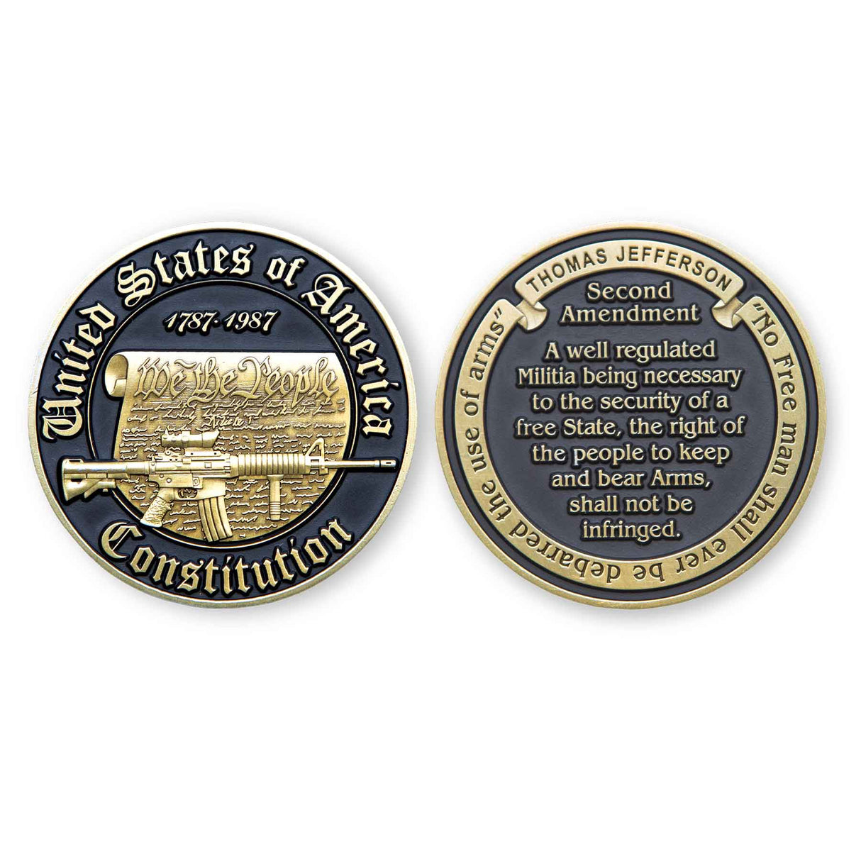2nd Amendment Challenge Coin - SGT GRIT