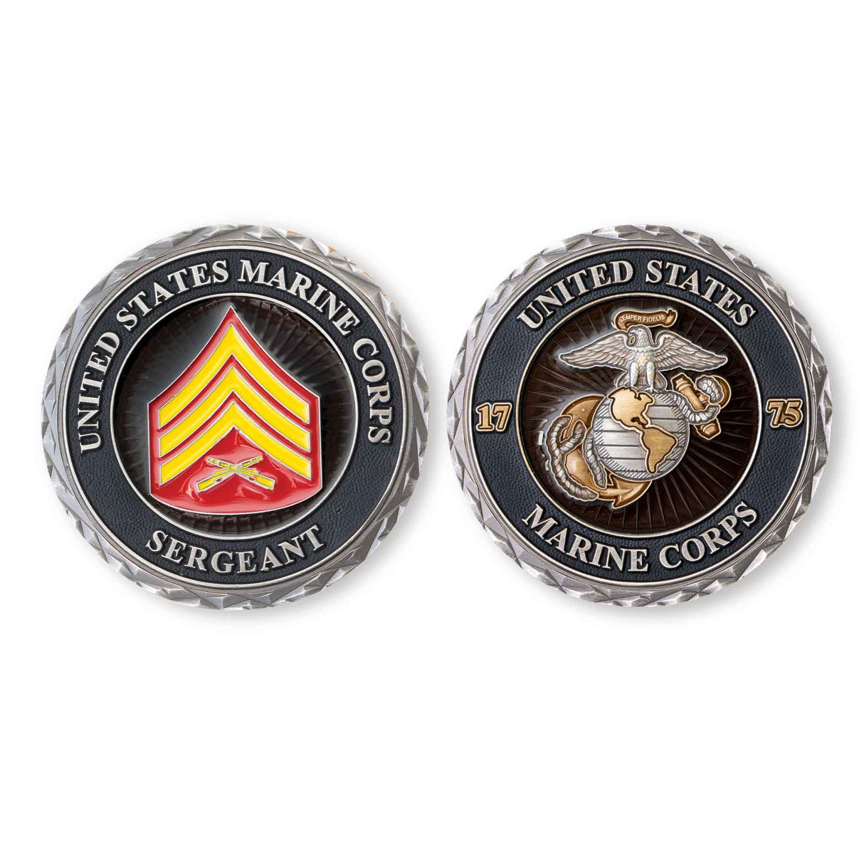 USMC Sergeant Rank Challenge Coin - SGT GRIT