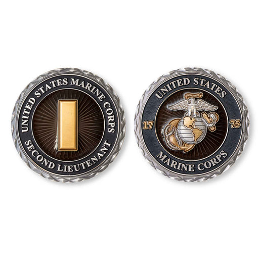 USMC Second Lieutenant Rank Challenge Coin - SGT GRIT
