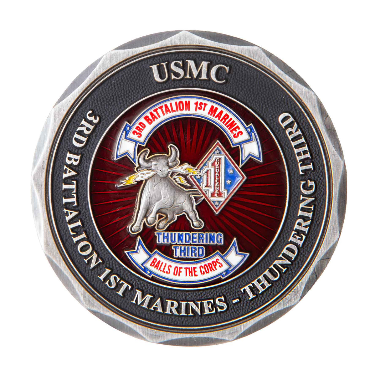 3rd Battalion 1st Marines Challenge Coin - SGT GRIT