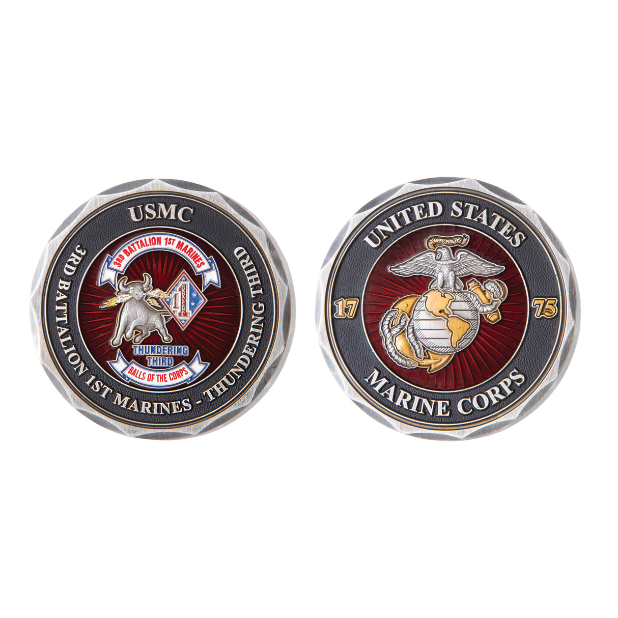 3rd Battalion 1st Marines Challenge Coin - SGT GRIT