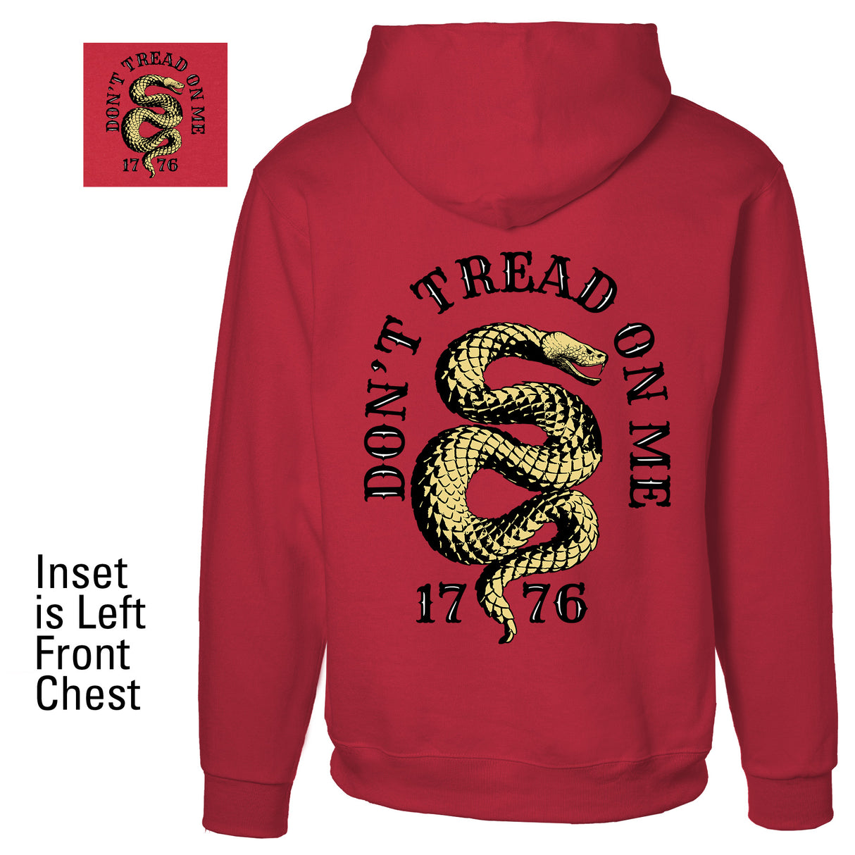 Don’t Tread On Me 1776 Hoodie - SGT GRIT