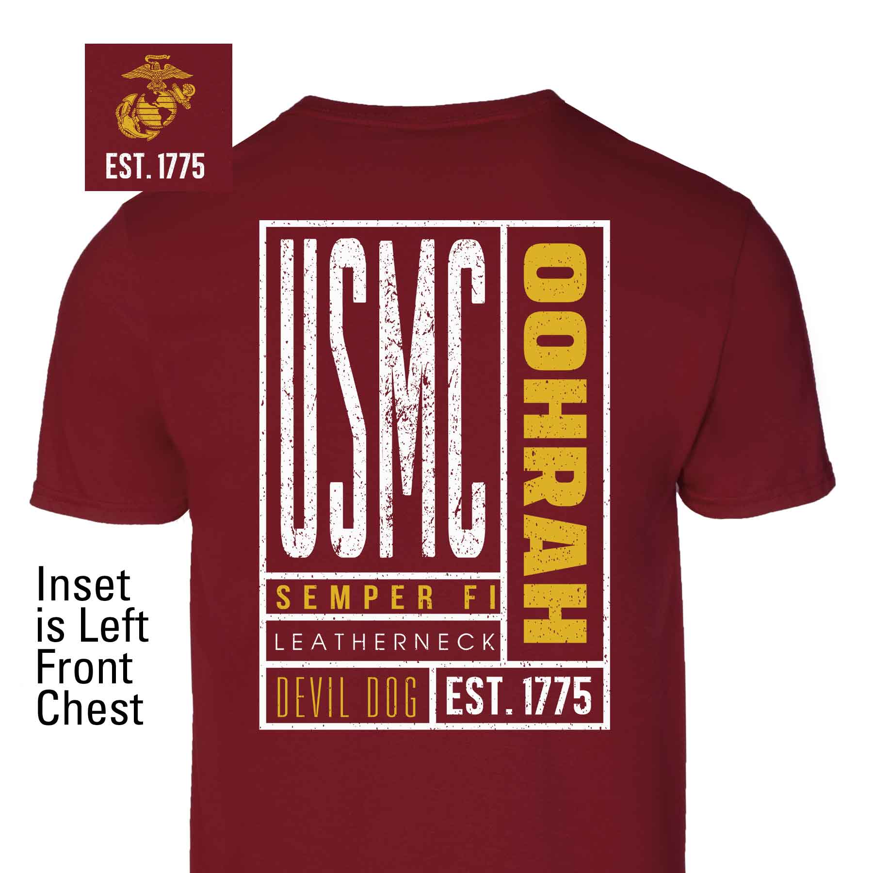 USMC Stamped Slogan T-Shirt | Official Marine Corps Apparel – SGT GRIT