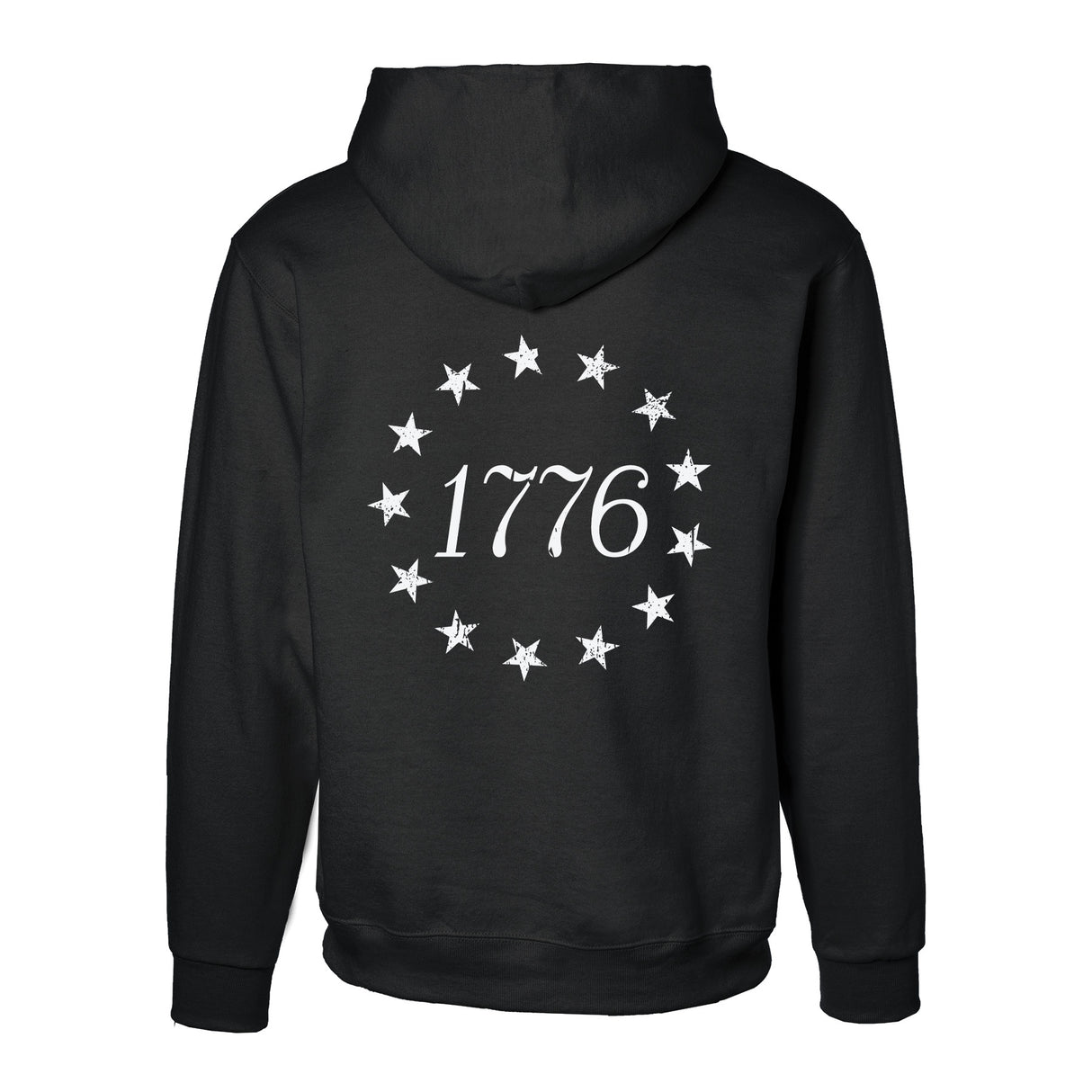 1776 Betsy Ross Flag Hoodie - Back Design - SGT GRIT