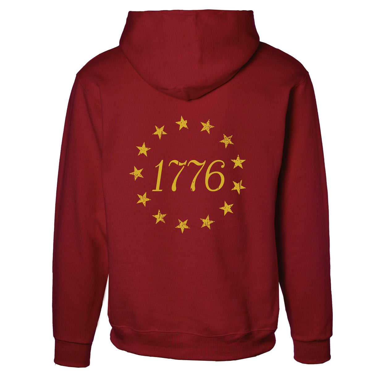 1776 Betsy Ross Flag Hoodie - Back Design