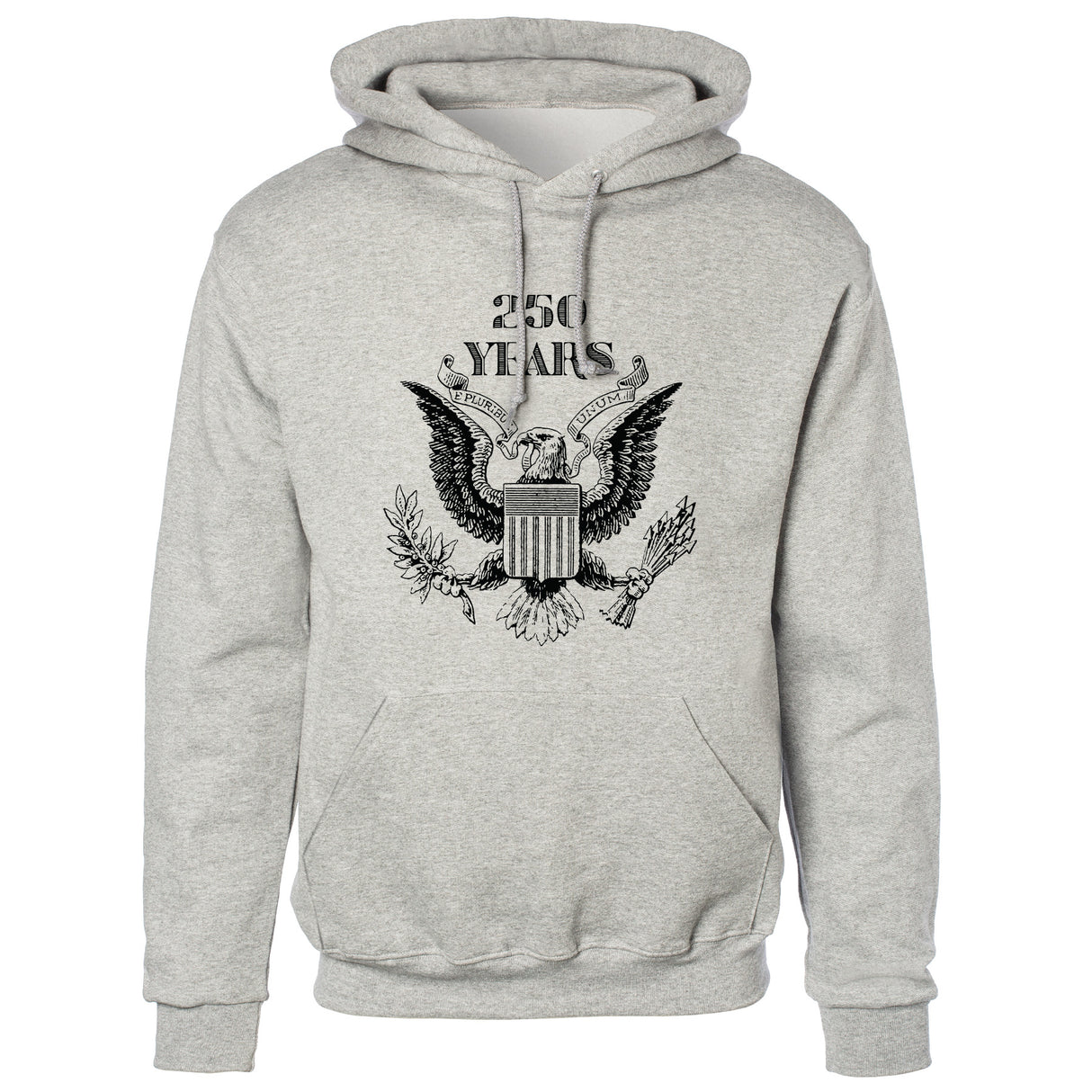 Vintage Eagle 250 Years Hoodie- Gray - SGT GRIT