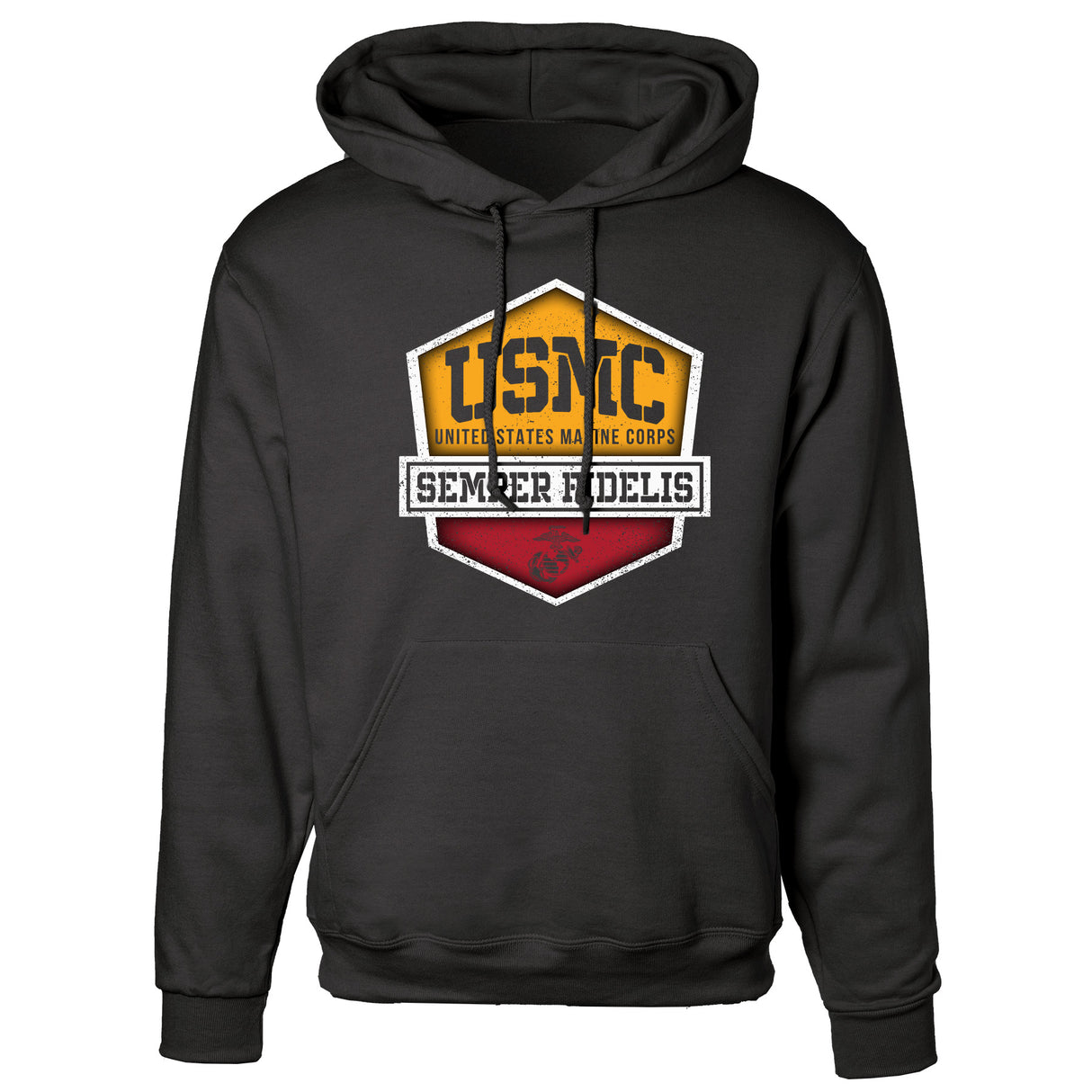 USMC Hexagon Badge Hoodie - SGT GRIT