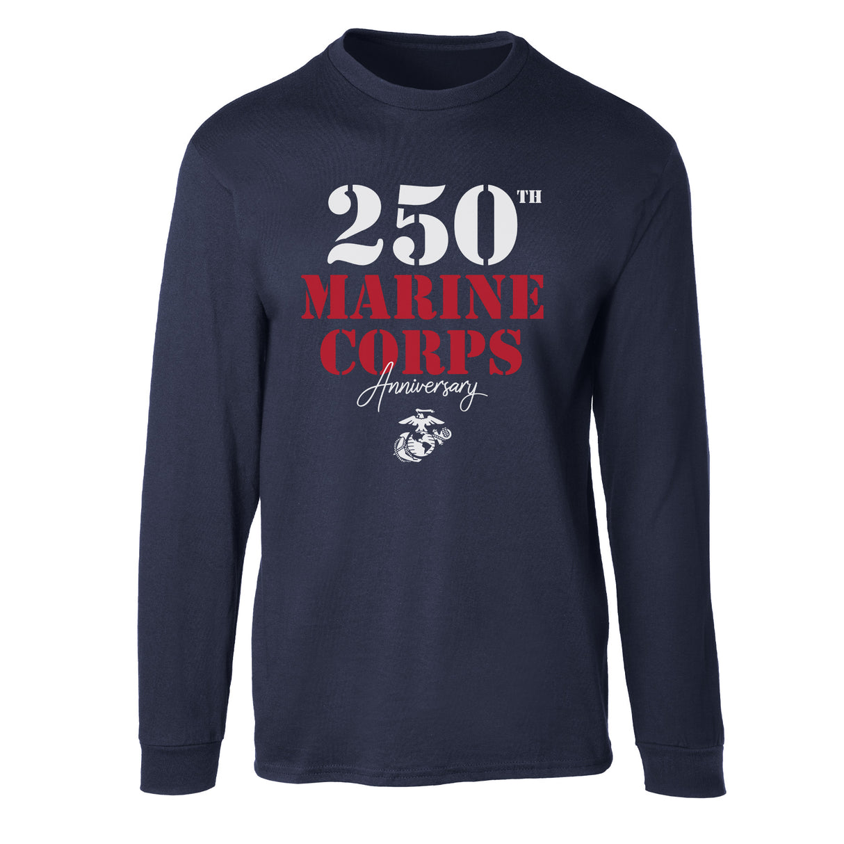 USMC 250th Anniversary Stencil Long Sleeve Shirt - SGT GRIT