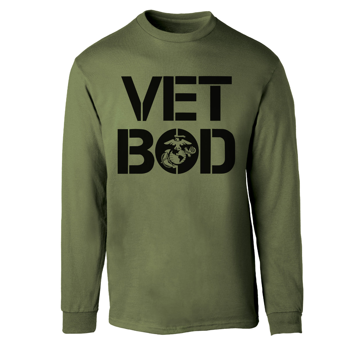Vet Bod Long Sleeve T-Shirt- OD Green - SGT GRIT