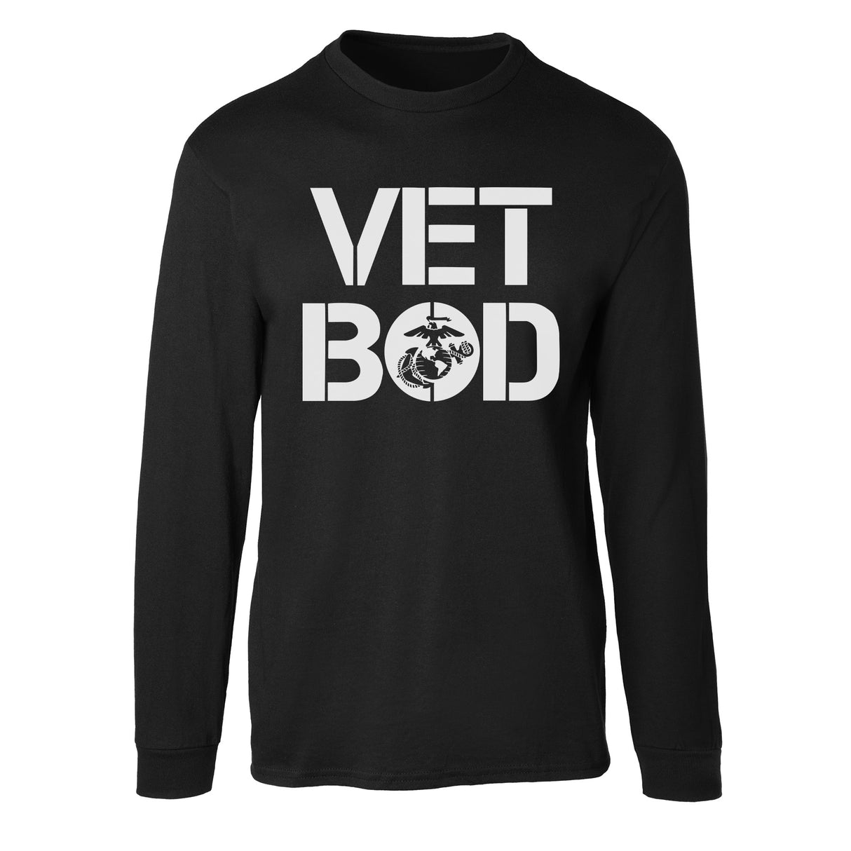 Vet Bod Long Sleeve T-Shirt- Black - SGT GRIT