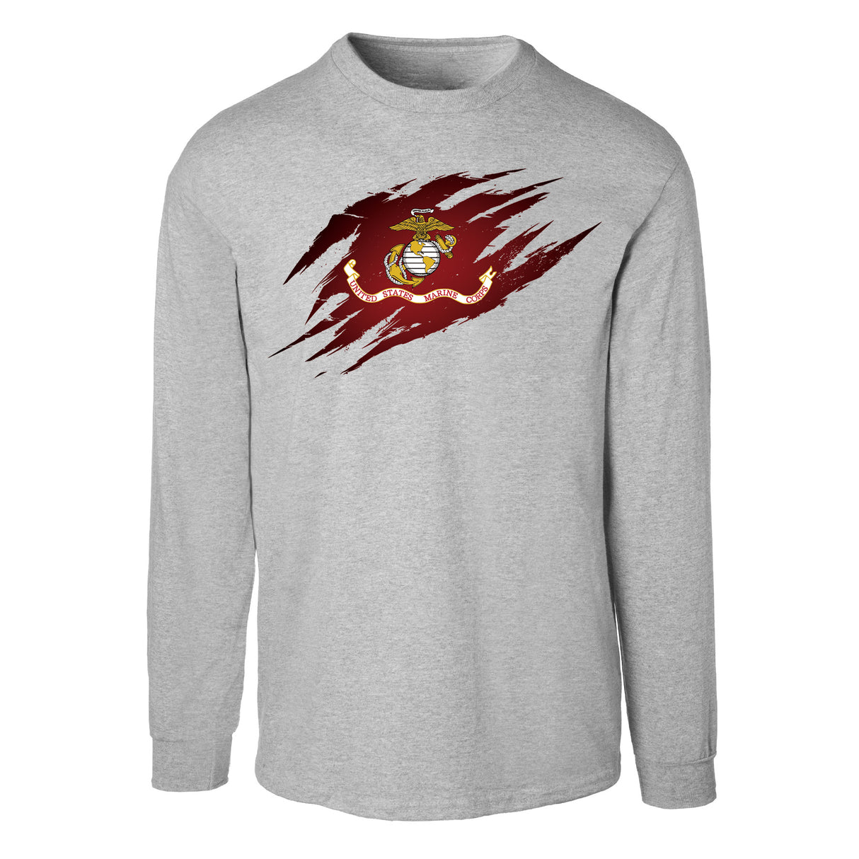 USMC Flag Tear Away Long Sleeve T-Shirt - SGT GRIT