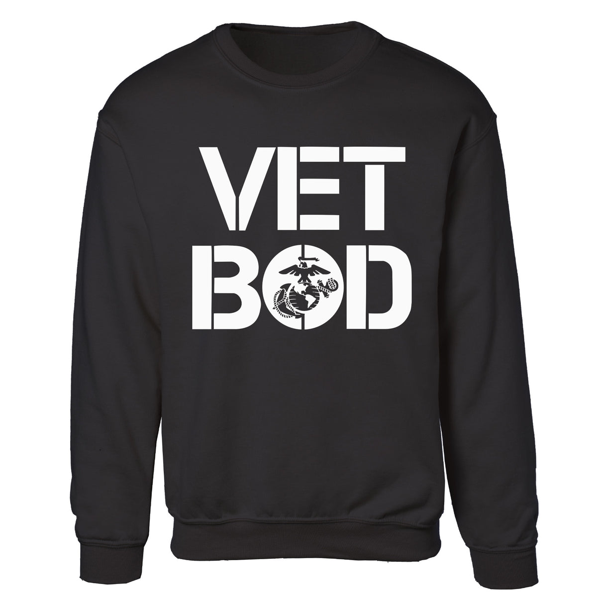 Vet Bod Sweatshirt- Black - SGT GRIT
