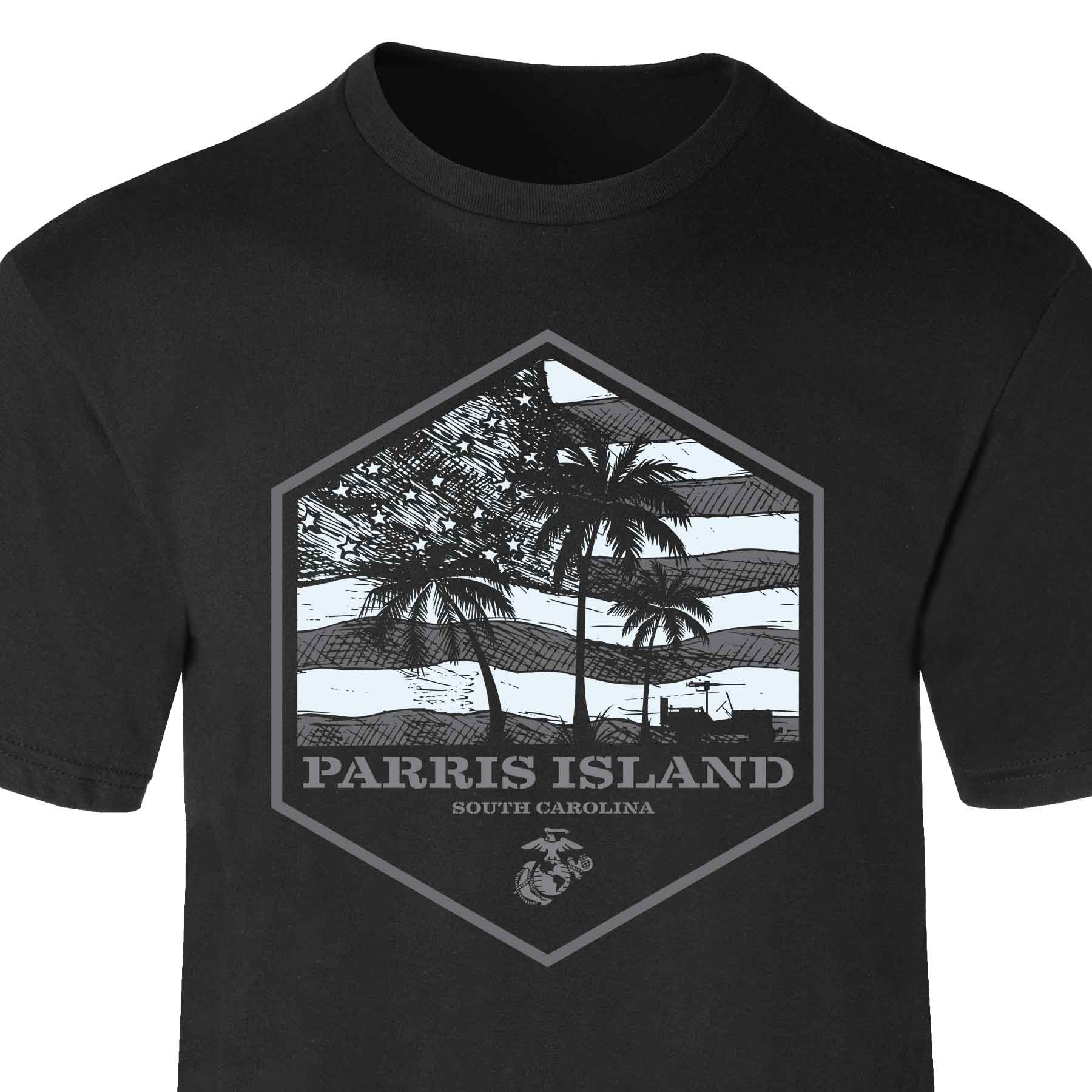 USMC Bootcamp Hexagon T-Shirt | Parris Island or San Diego – SGT GRIT
