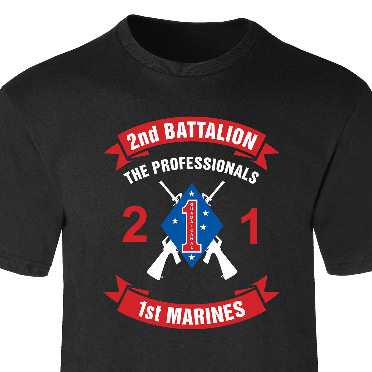 2nd Battalion 1st Marines T-shirt - SGT GRIT