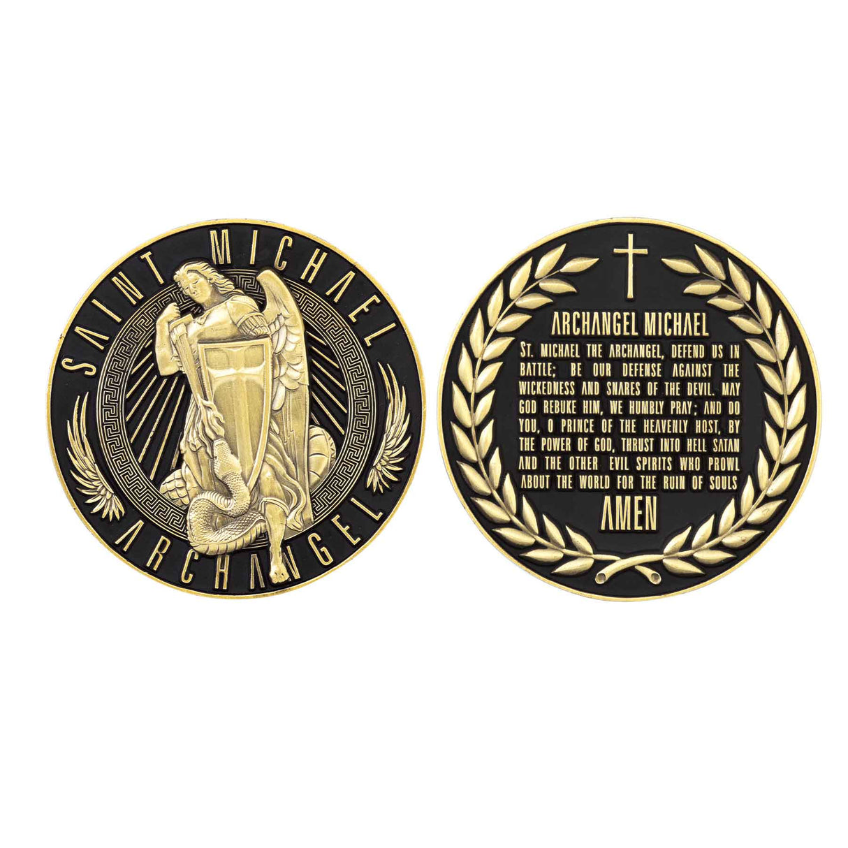 Saint Michael Archangel Challenge Coin - SGT GRIT