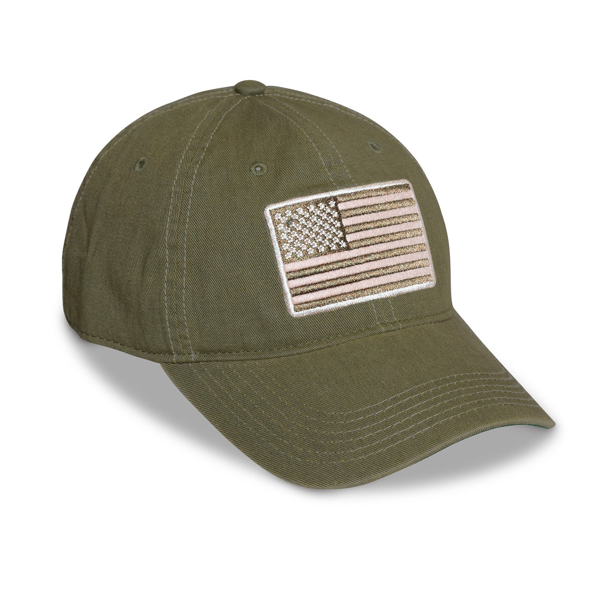 American Flag USMC Hat – OD green - SGT GRIT