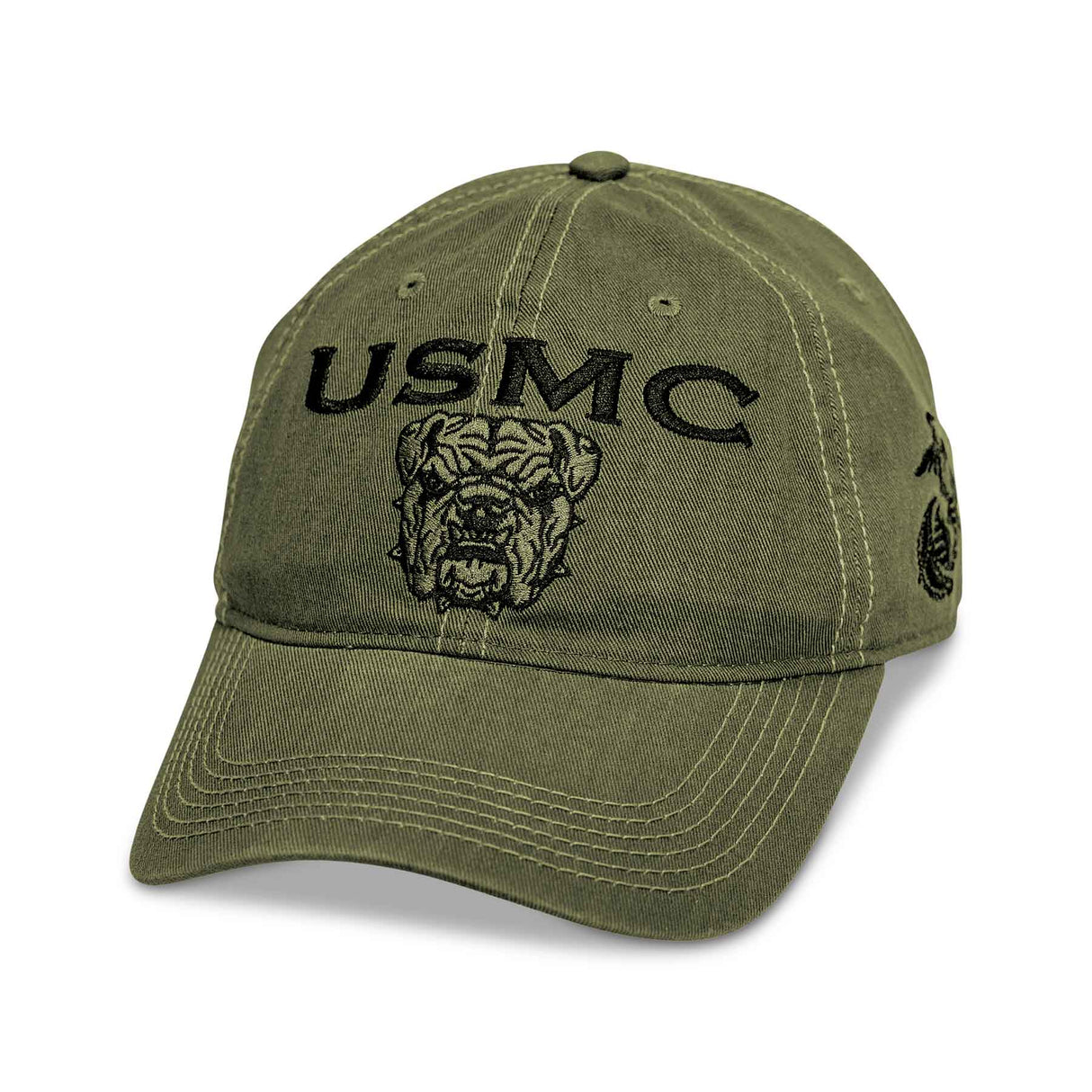 USMC Bulldog Hat – OD Green - SGT GRIT
