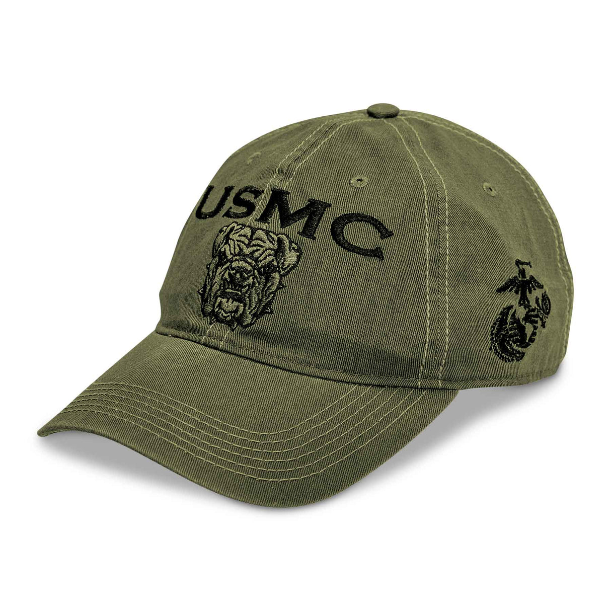 USMC Bulldog Hat – OD Green - SGT GRIT