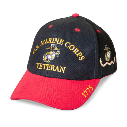 USMC Red & Black Veteran Hat - SGT GRIT