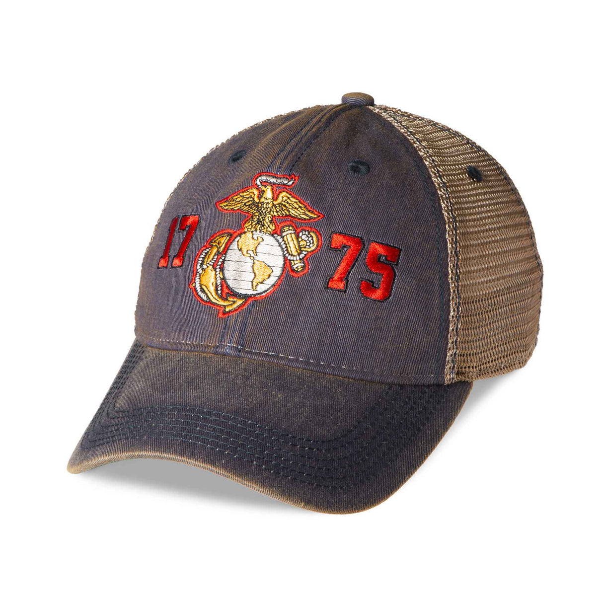 1775 Eagle, Globe, and Anchor Mesh Back Hat - Navy - SGT GRIT