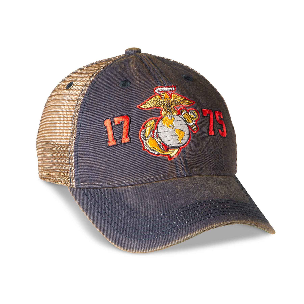 1775 Eagle, Globe, and Anchor Mesh Back Hat - Navy - SGT GRIT