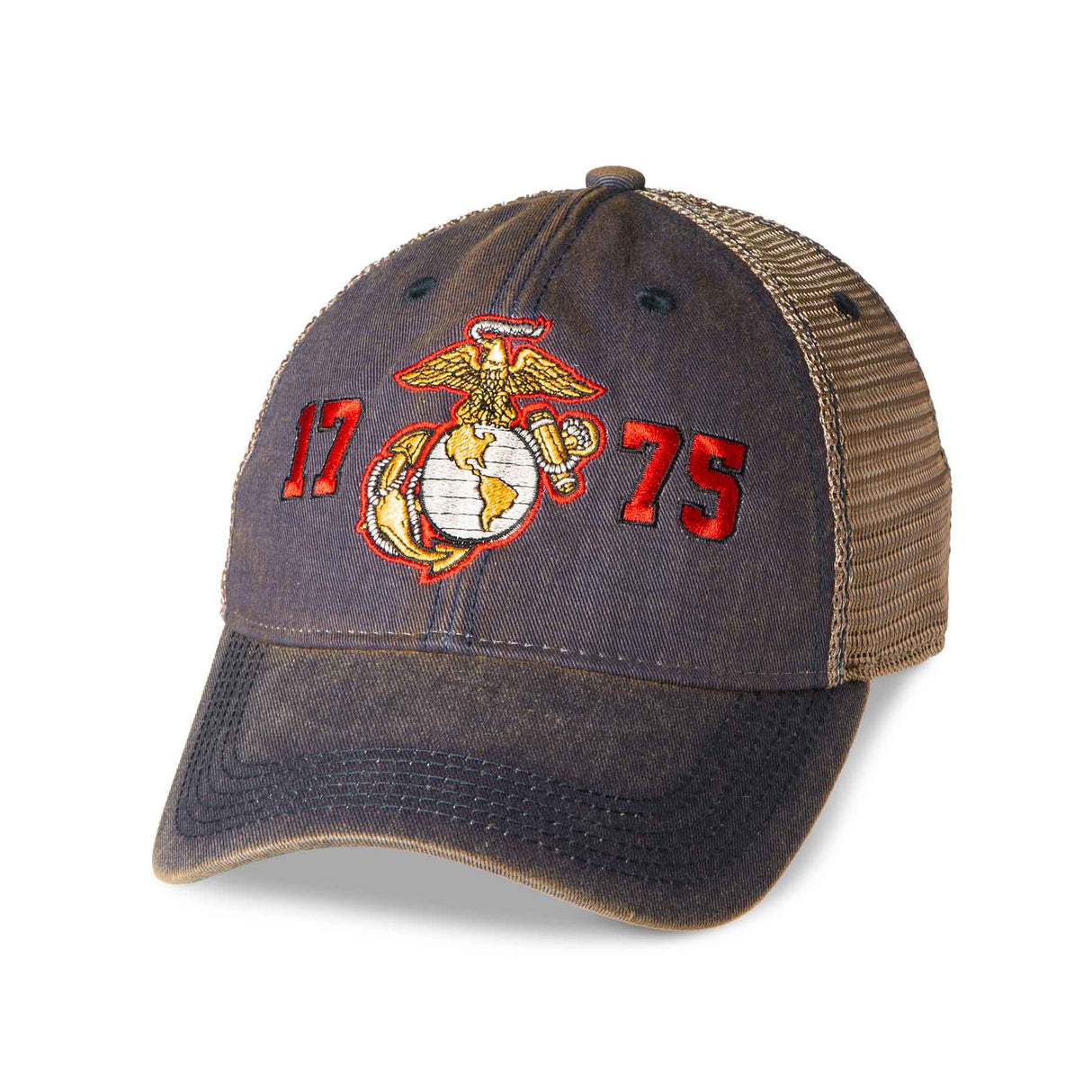 1775 Eagle, Globe, and Anchor Mesh Back Hat - Navy - SGT GRIT