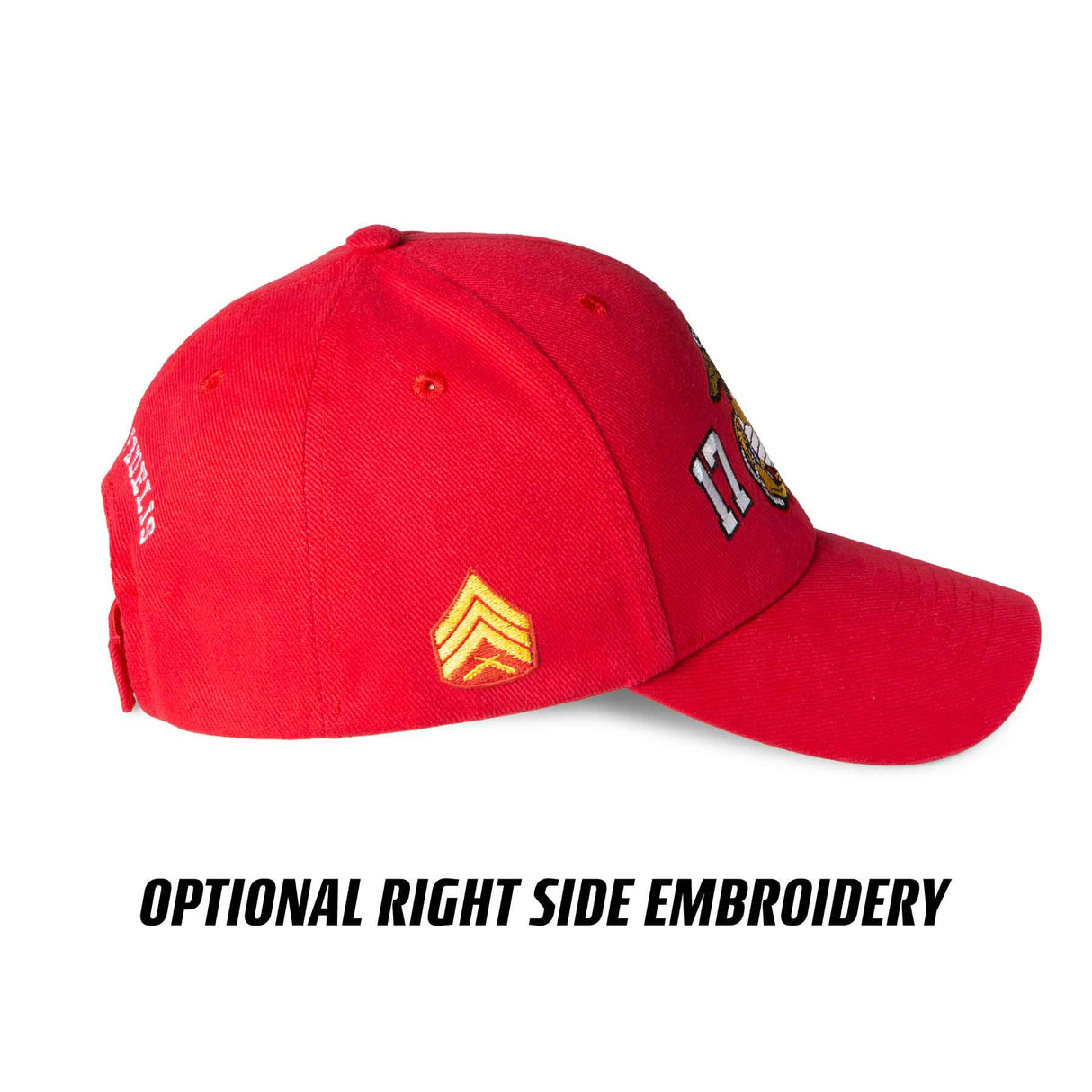 USMC 1775 Choose Your Rank Hat - Red - SGT GRIT