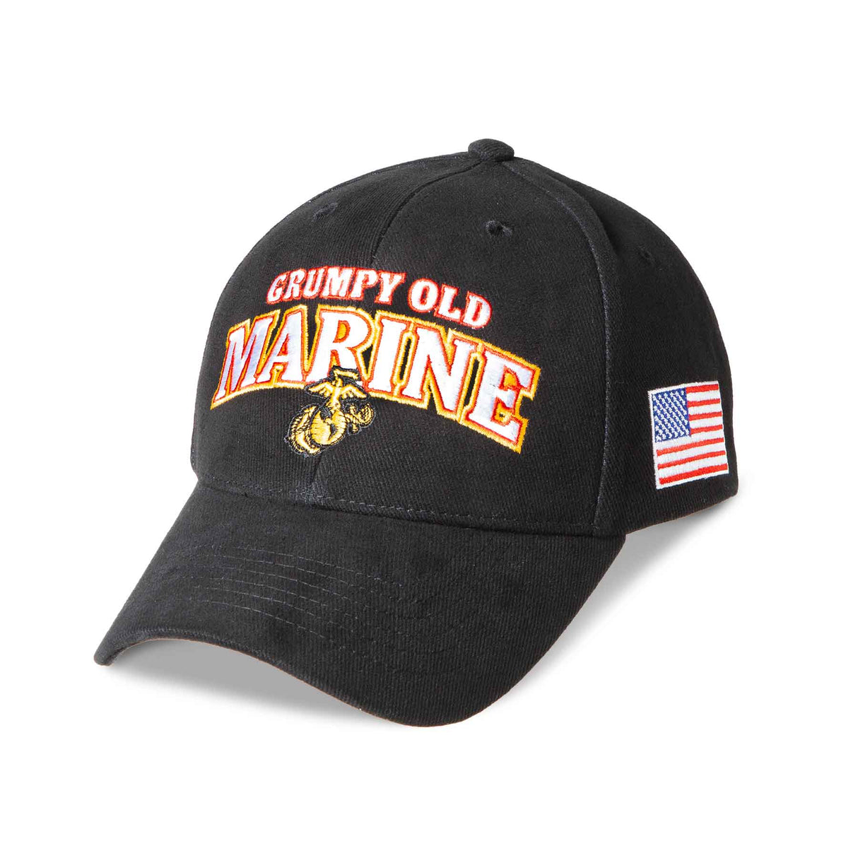 Grumpy Old Marine Choose Your Rank/Logo Hat- Black - SGT GRIT