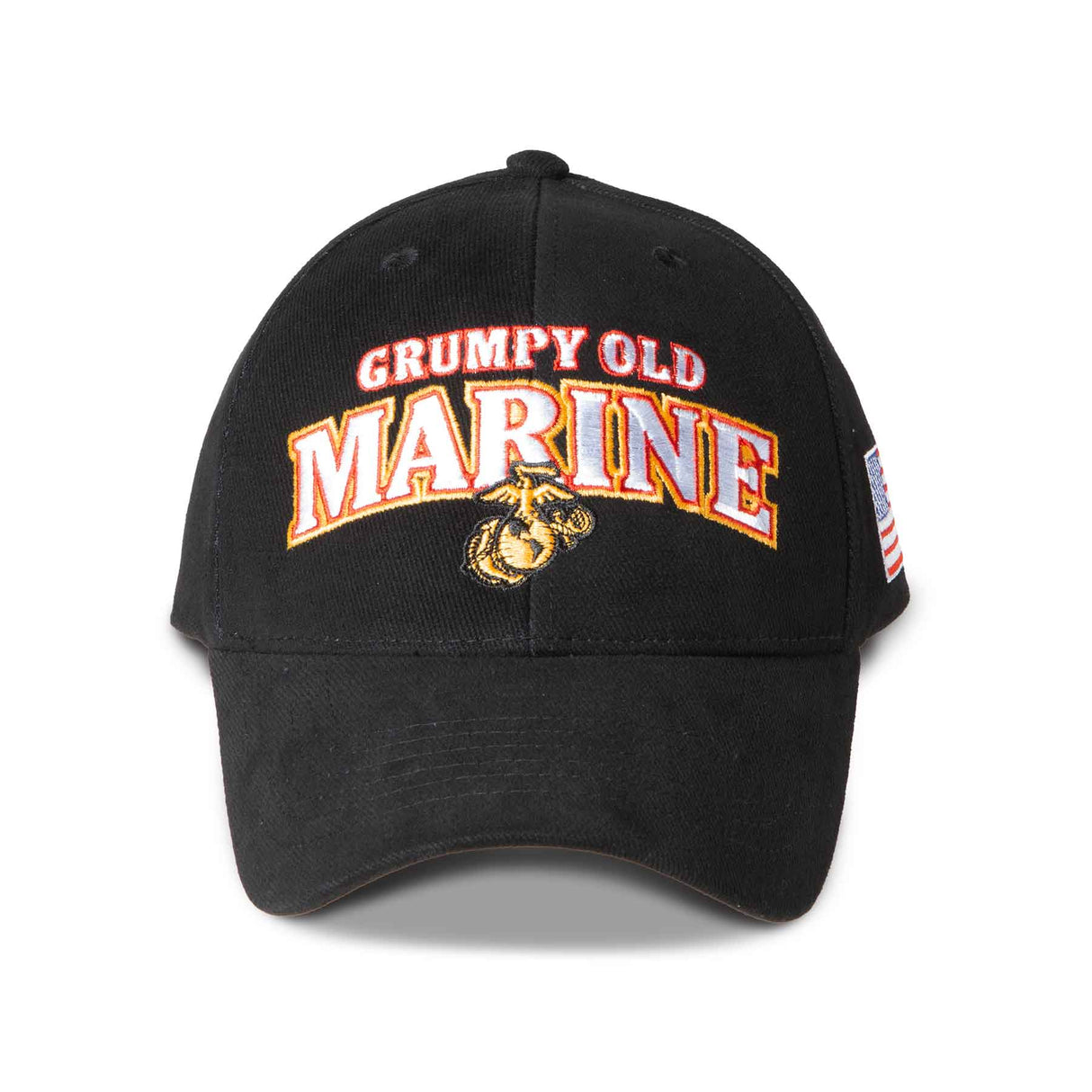 Grumpy Old Marine Choose Your Rank/Logo Hat- Black - SGT GRIT