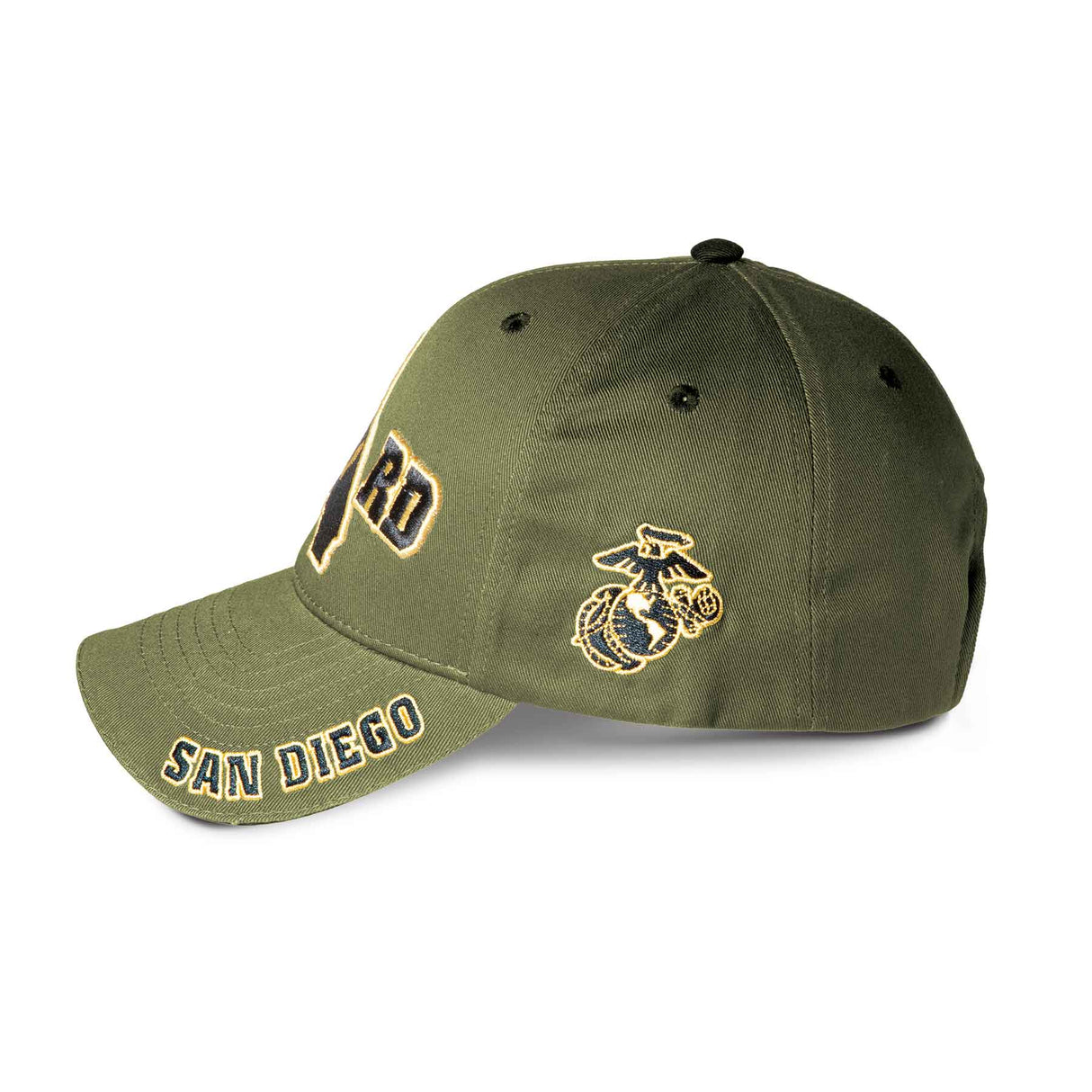 MCRD San Diego Choose Your Rank/Logo Hat in OD Green - SGT GRIT